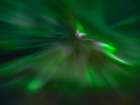 Iceland. Northern Lights over Isafjordur, the capital of the Westfjords during autumn. Art Print